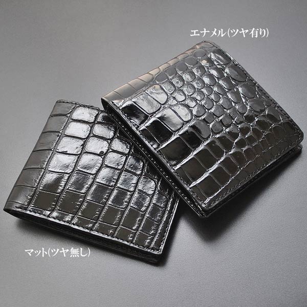 ZX。本革クロコダイル 無双マネークリップ 艶あり JRA認定タグ ZX。本