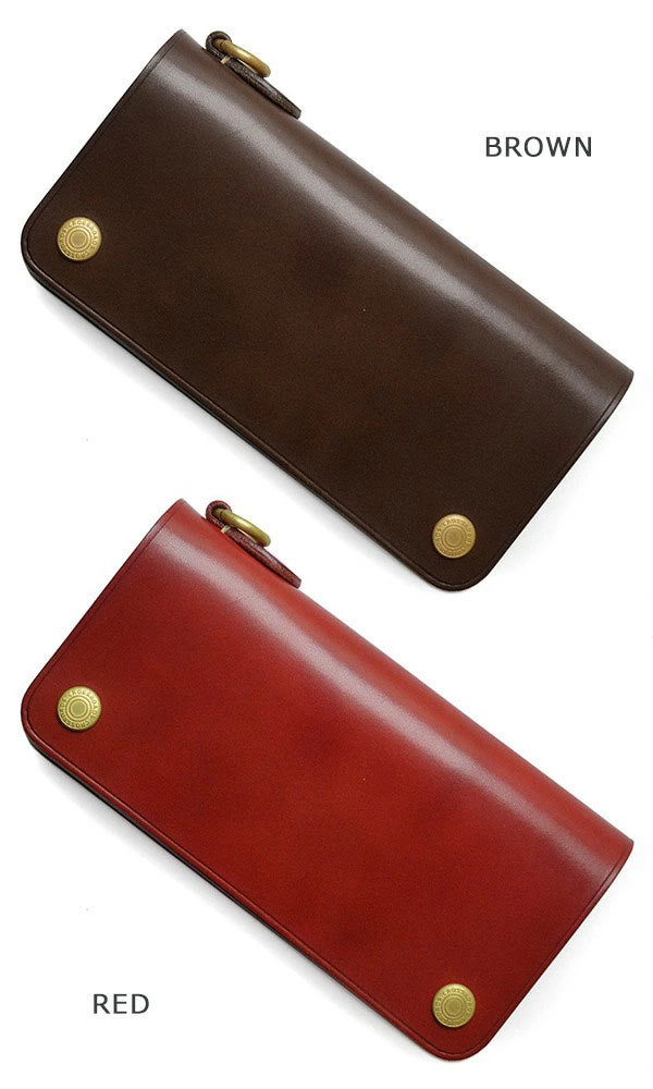 クロスロード CROSS ROADS 二つ折り長財布 ダブルホック 栃木レザー