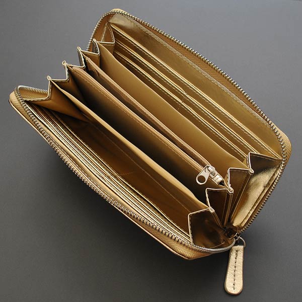 長財布 ラウンドファスナー 金色 シャンパンゴールド SHEEP シープ