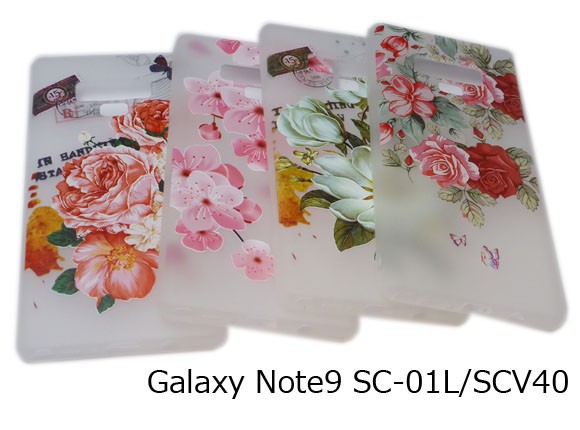 Galaxy Note9 Galaxy SAMSUNG Samsung docomo DoCoMo AUe- You jacket floral print flower lustre TPU soft type case cover Sakura 