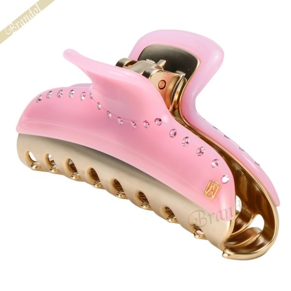 【アレクサンドルドゥパリ】ユニークシェイプクリップ　Ｍサイズ　ピンク M クリップ｜ALEXANDRE DE PARIS（アレクサンドル ドゥ パリ）