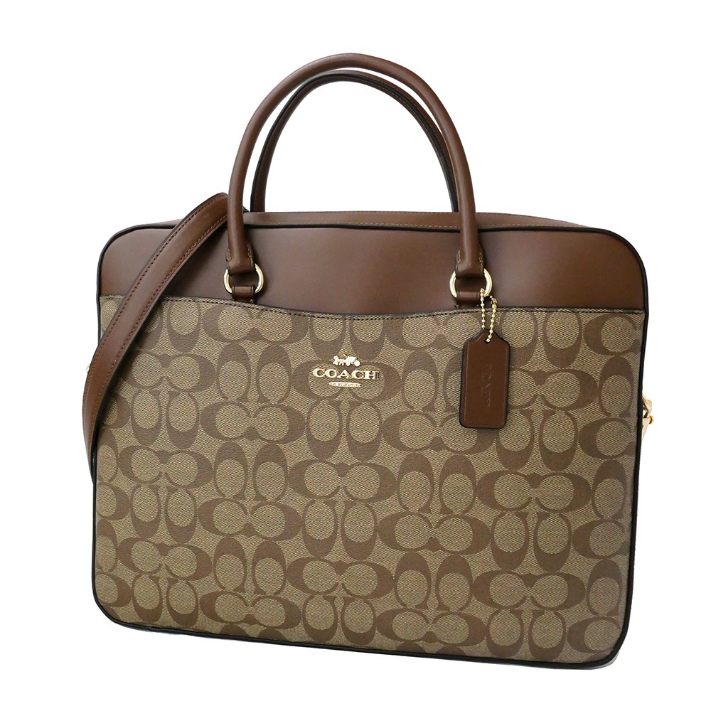 COACH 黒 ビジネスバッグ COACH ビジネスバッグ アイザック ワークバッグ メンズ