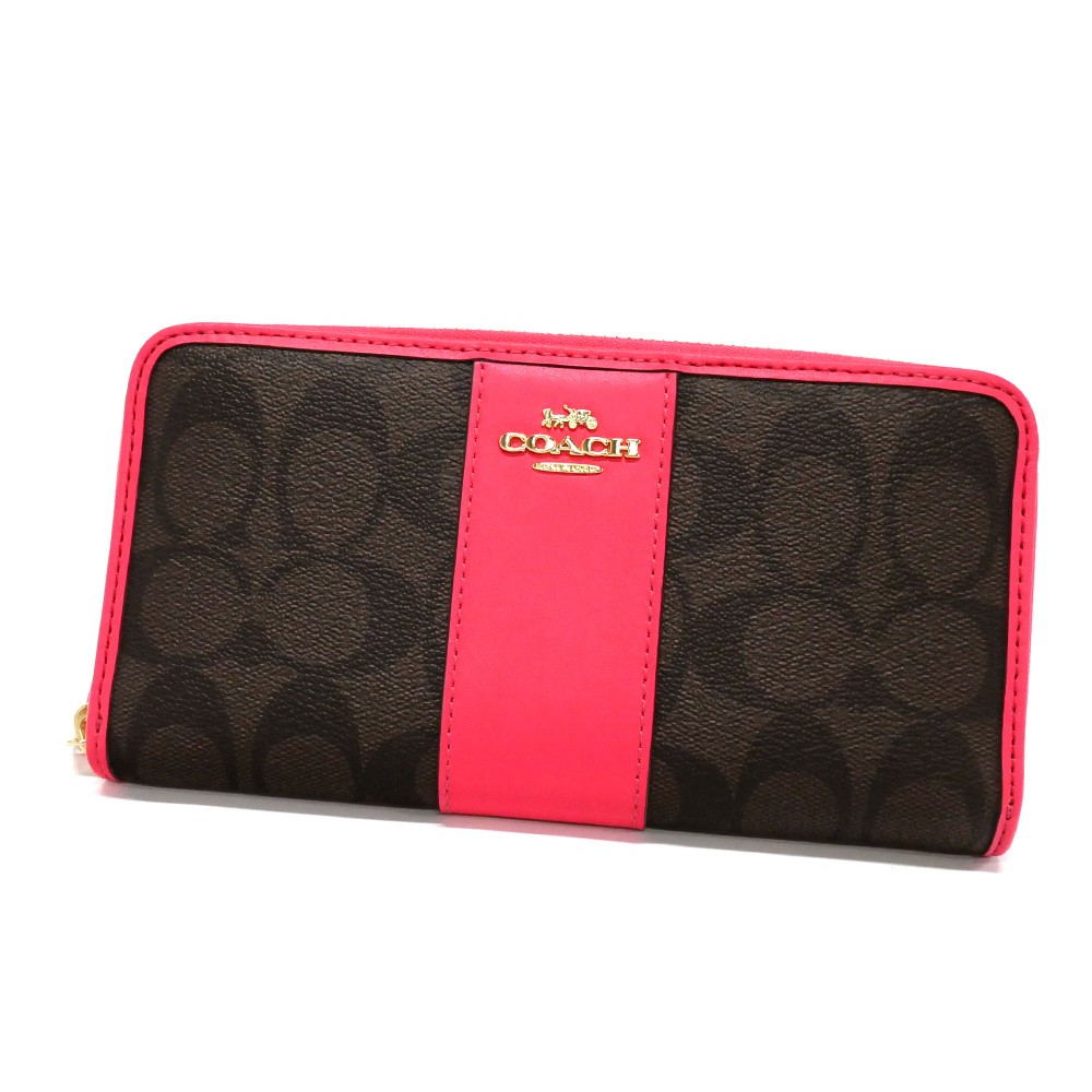 2021年新作入荷 COACH ラウンドファスナー長財布 F54630 シグネチャー