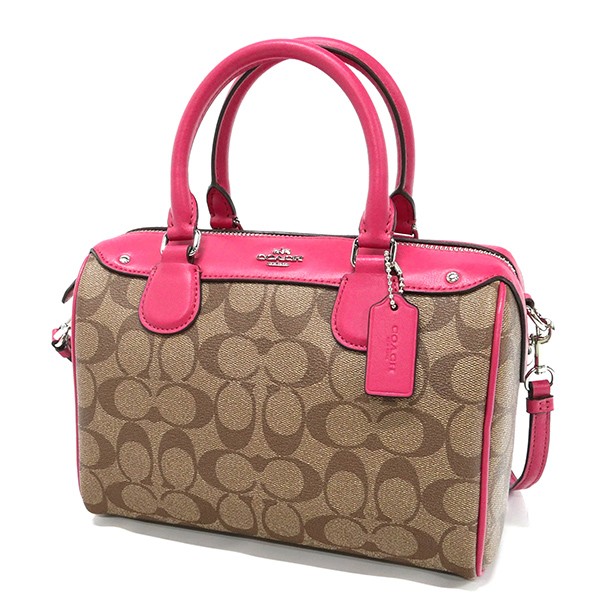 ❣️COACH❣️ロゴデザイン ミニボストン　2wayショルダーバッグF58312 COACH コーチ レディース ショルダーバッグ シグネチャー 2way