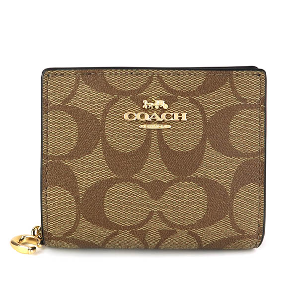 COACH コーチ 二つ折り財布 レディース シグネチャー コンパクト