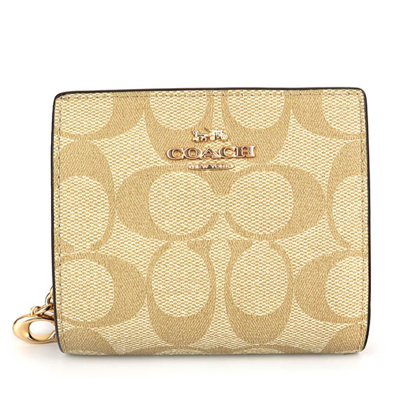 COACH コーチ 二つ折り財布 レディース シグネチャー コンパクト