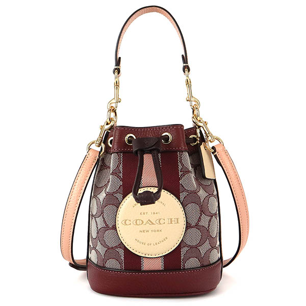 《最大23%還元》コーチ COACH ショルダーバッグ レディース シグネチャー Mini Dempsey 巾着バッグ ミニ ロゴ 各色 C8322