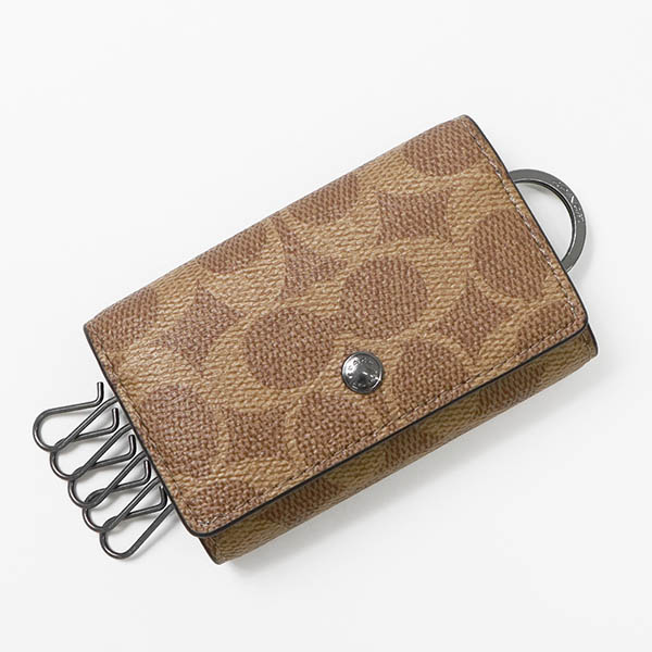 30 新品 COACHキーケース コーチ ベージュ キーケース ユニセックス ベージュ系 Coach(コーチ) キーケース(レディース