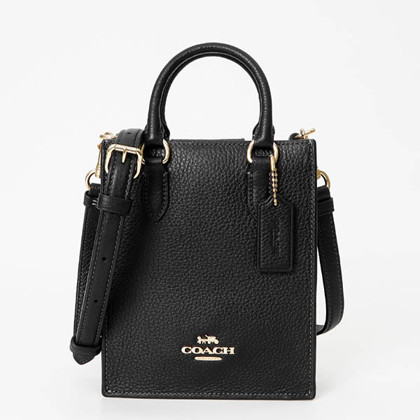 COACH レザー ショルダーバッグ ブラック USA製 | NEW ITEM