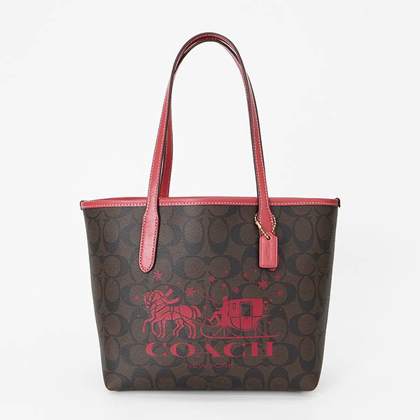 COACH コーチ トートバッグ ブラック 黒 C1548 SVRT6 : ブランド