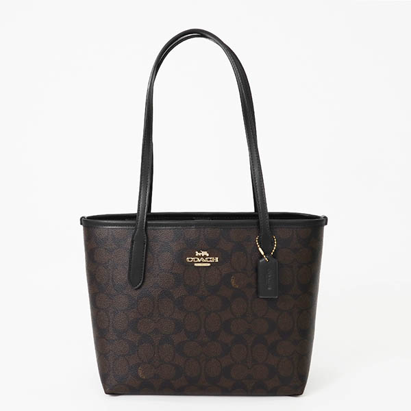 コーチ COACH ストライプデザイン トートバッグ ハンドバッグ シグネチャー COACH コーチ トートバッグ シグネチャー ストライプ レザー
