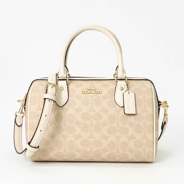 ✨良品✨ COACH コーチ ハンドバッグ ベージュ シグネチャー