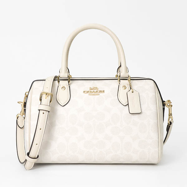 良品　コーチ　ハンドバッグ　ミニボストン　シグネチャー　キャンバス　肩掛け COACH コーチ ショルダーバッグ レディース シグネチャー