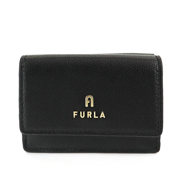 フルラ FURLA 三つ折り財布 カメリア Sサイズ ミニ財布 ブラック