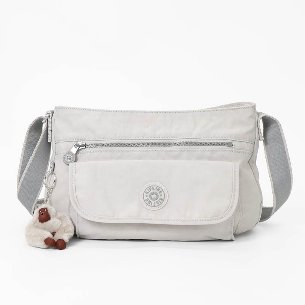 kipling キプリング　ショルダーバッグ　アルバー　軽量　白　収納力抜群 kipling（キプリング） ショルダーバッグ レディース SYRO シロ クロス