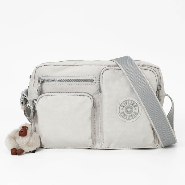 kipling キプリング　ショルダーバッグ　アルバー　軽量　白　収納力抜群 kipling（キプリング） ショルダーバッグ レディース アバディーン