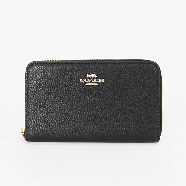 COACH 長財布 FC4124 MEDIUM ID ZIP WALLET ラウンドファスナー COACH コーチ ラウンドファスナー長財布 レザー 各色 レディース