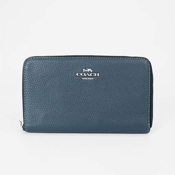 COACH コーチ ラウンドファスナー長財布 レザー 各色 レディース