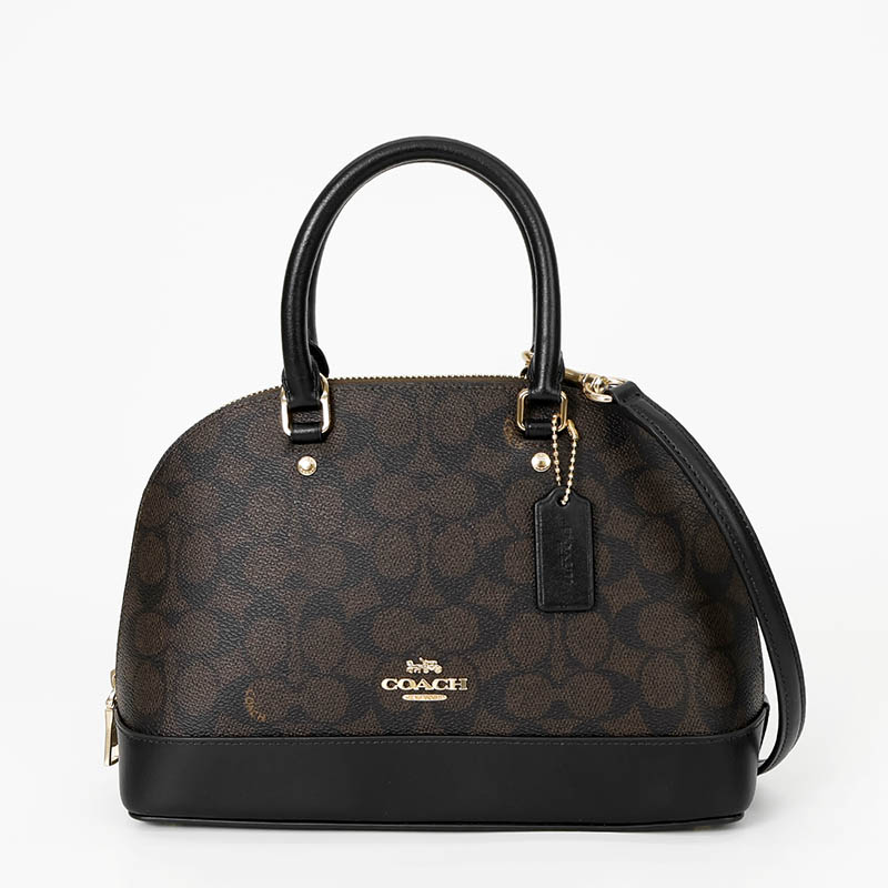 ✨美品✨コーチ　ハンドバッグ　ミニボストン　シグネチャー　ソーホー　ブラック COACH（コーチ） ショルダーバッグ シグネチャー ミニボストン