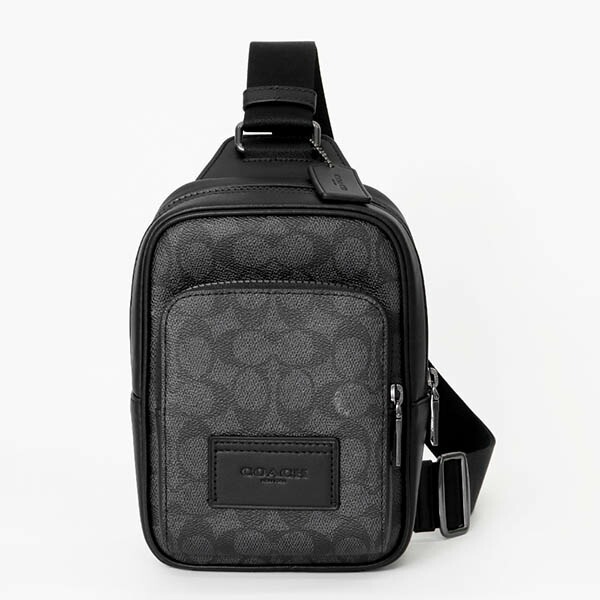 COACH ブラック ボディバッグ COACH コーチ ボディバッグ シグネチャー 縦型 スリング 各色