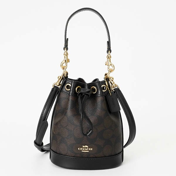 COACH コーチ ショルダーバッグ シグネチャー ミニ バケット