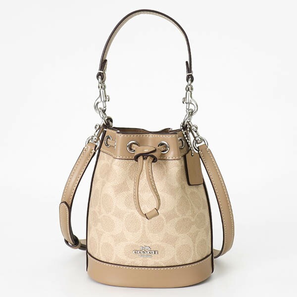 COACH コーチ ショルダーバッグ シグネチャー ミニ バケット