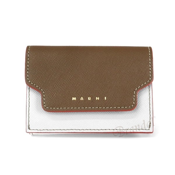 MARNI マルニ 三つ折り財布 レディース レザー マルチカラー