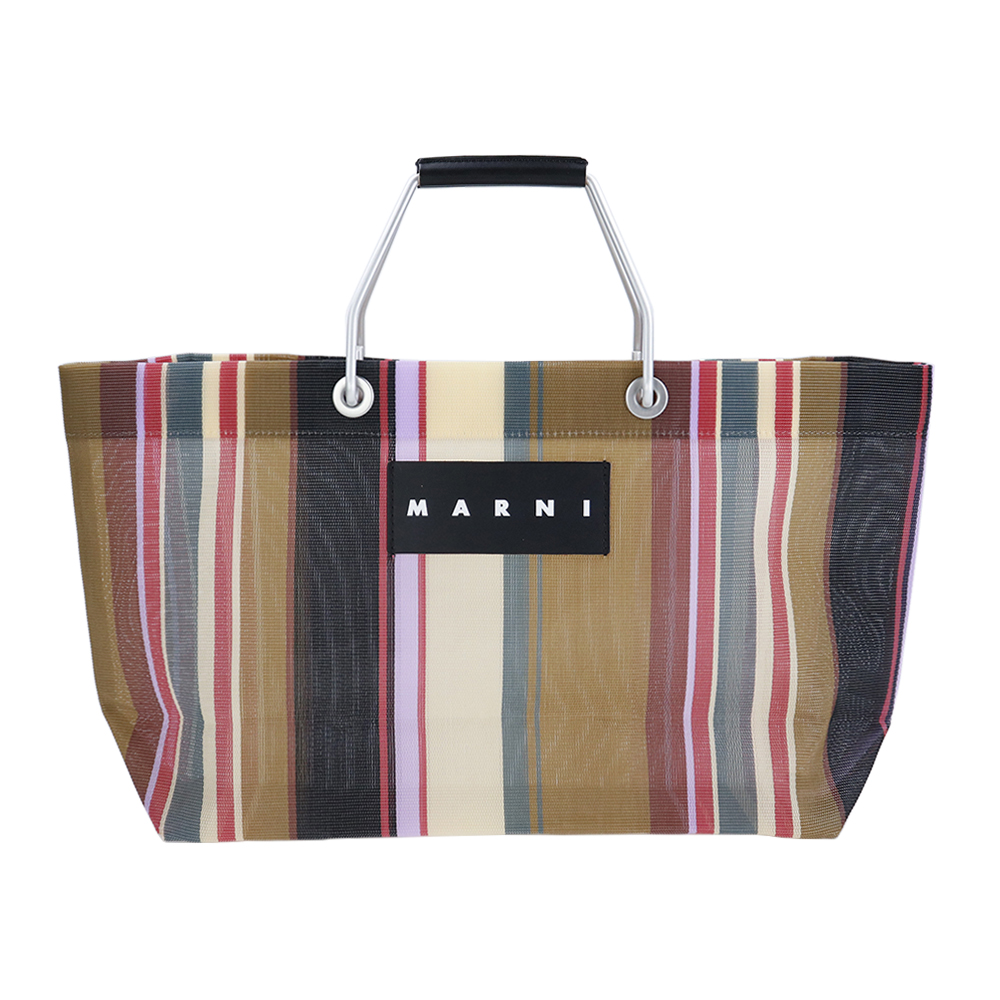 MARNI（マルニ） トートバッグ ストライプバッグミニ マルニフラワー
