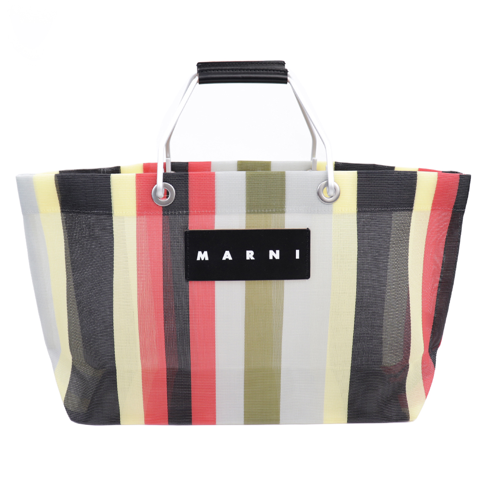 MARNI（マルニ） トートバッグ ストライプバッグミニ マルニフラワー