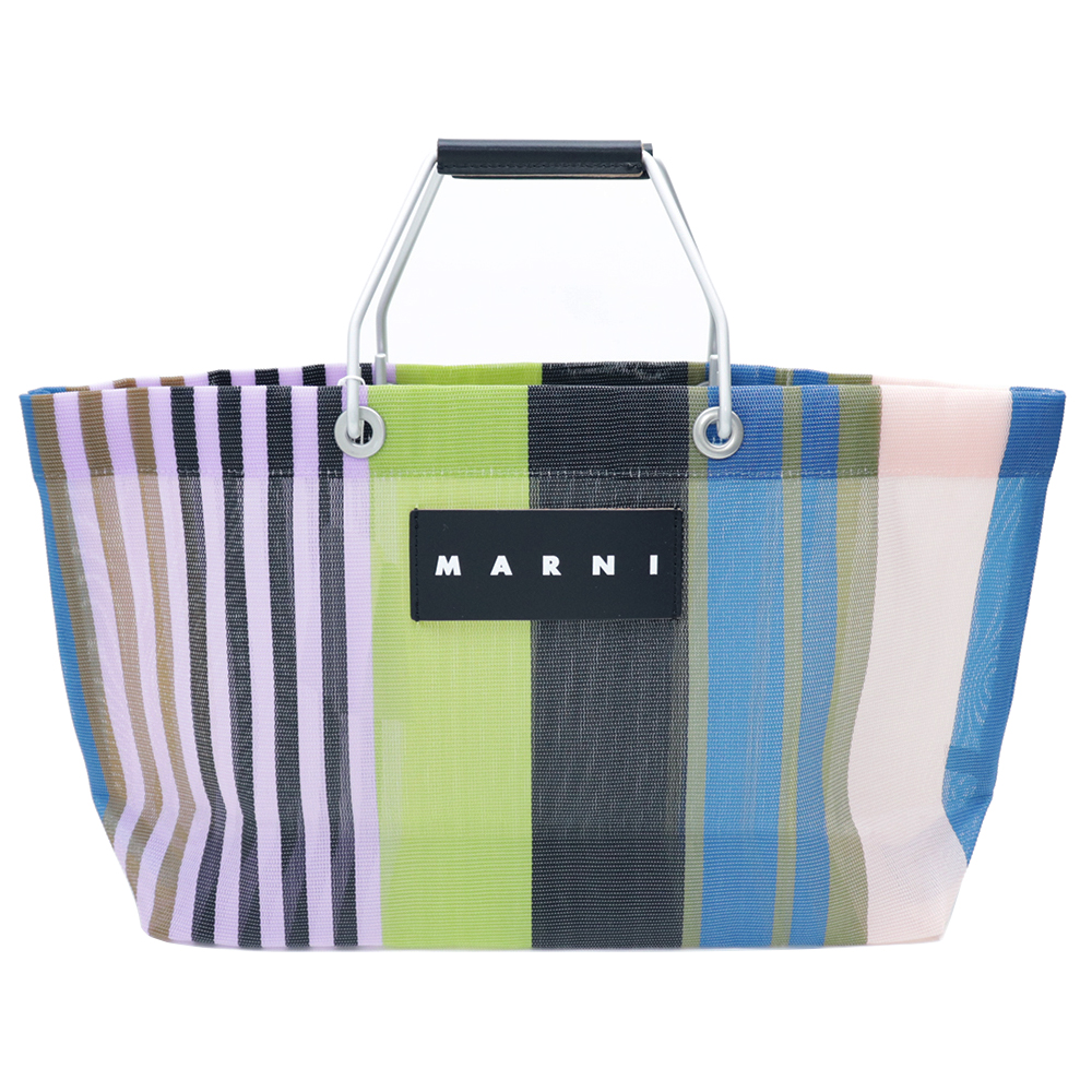 MARNI（マルニ） トートバッグ ストライプバッグミニ マルニフラワー