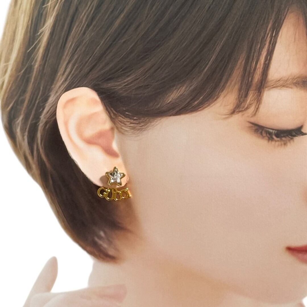 GUCCI（グッチ） レディース メンズ シングル ピアス 片耳 スクリプト