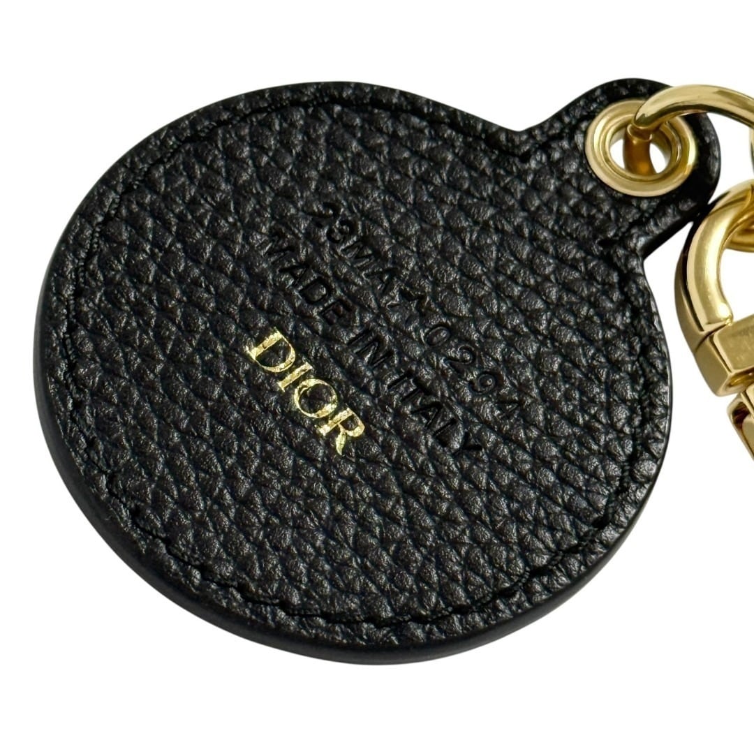 ディオール　メンズ　キーホルダー　キーリング　 オブリーク　黒　金色　レザー 楽天市場】DIOR HOMME ディオールオムイタリア製キーリング