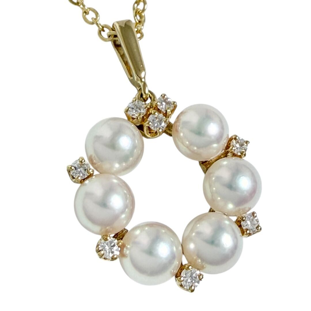 新品未使用 MIKIMOTO ネックレス MIKIMOTO（ミキモト） ペンダント ネックレス リース K18ゴールド 社外