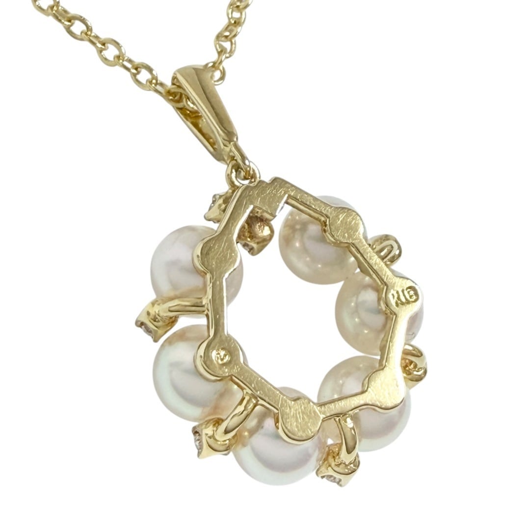 MIKIMOTO（ミキモト） ペンダント ネックレス リース K18ゴールド 社外