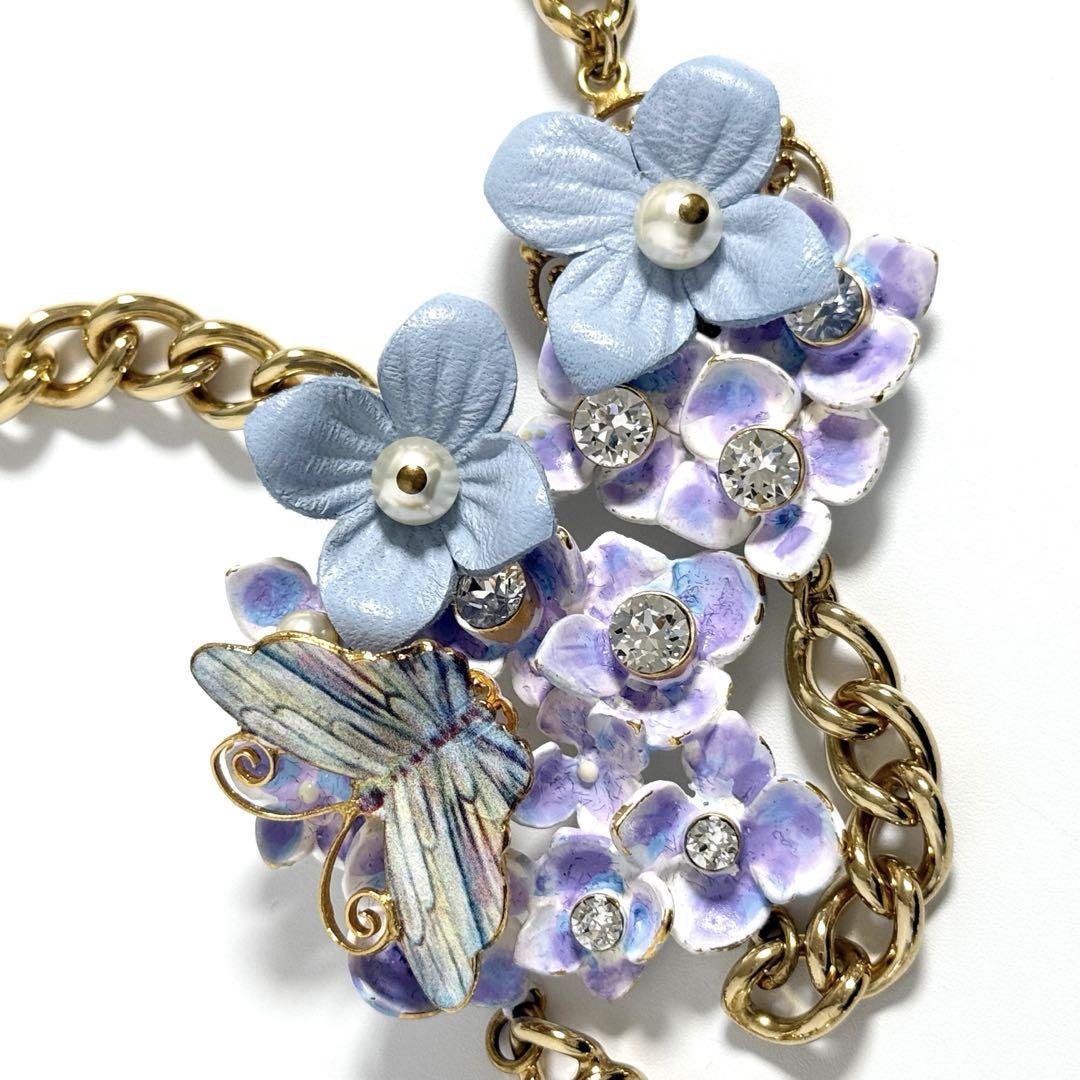 【美品希少】ドルチェアンドガッバーナ　ロング　ペンダント　ネックレス　バタフライ 美品希少】ドルチェアンドガッバーナ ロング ペンダント ネックレス