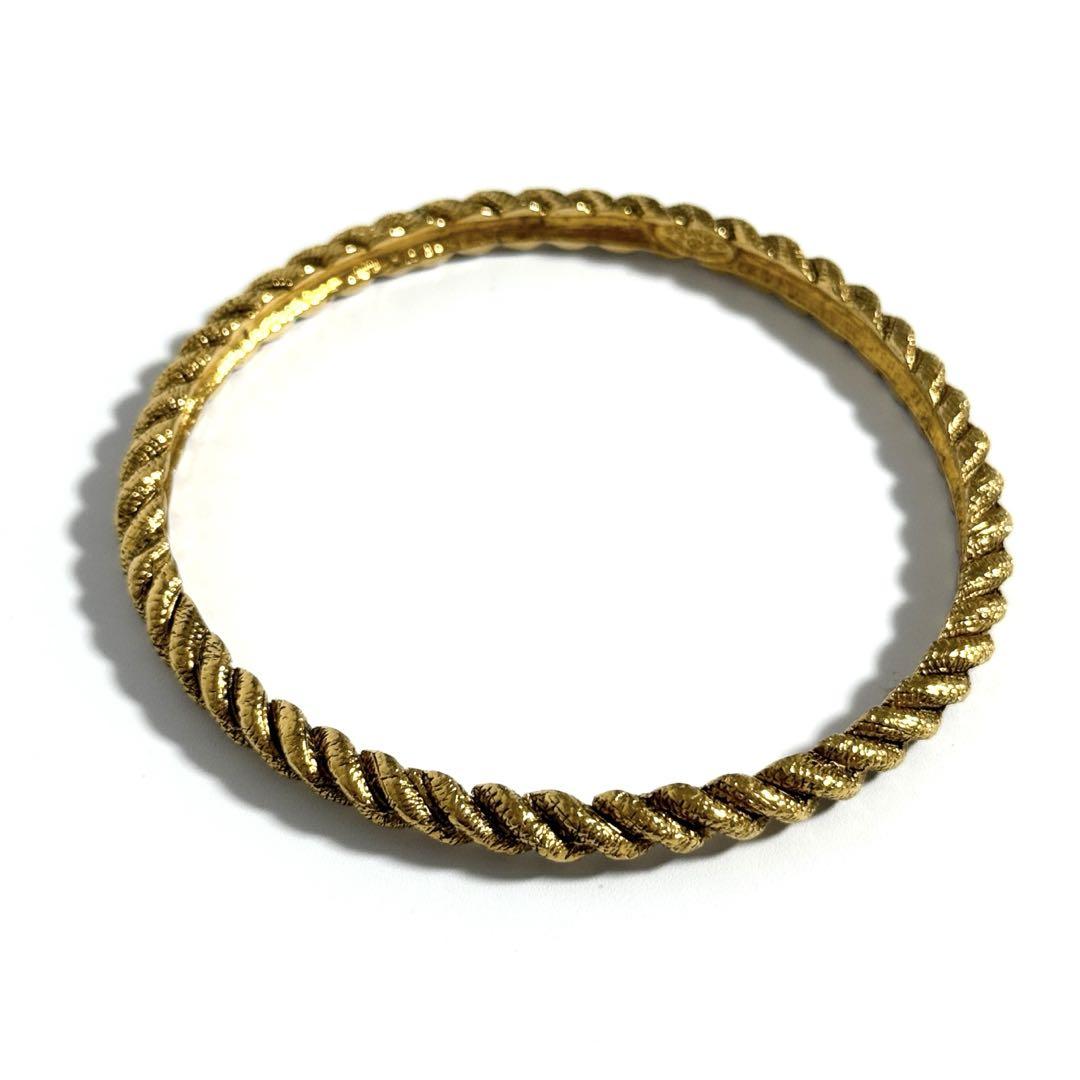 CHANEL ゴールド バングル キルティング 天白】【CHANEL】シャネル ココクラッシュ ミニモデル ブレスレット