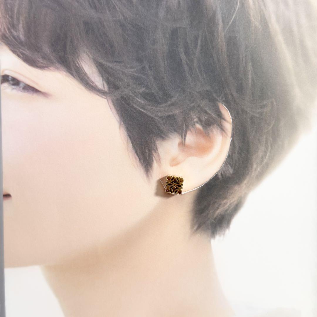 【最終値下げ】ロエベ　ピアス　【正規品】 楽天市場】ロエベ ロゴ ピアス 金属製 レディース 【中古