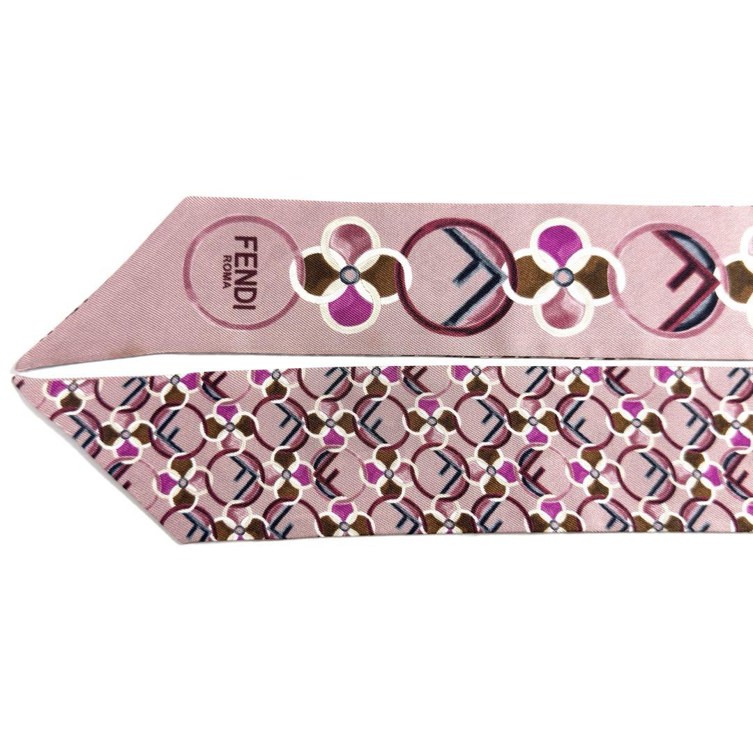 FENDI ラッピー　ピンク　花柄　バンダナ FENDI ラッピー 花柄 スカーフ - メルカリ