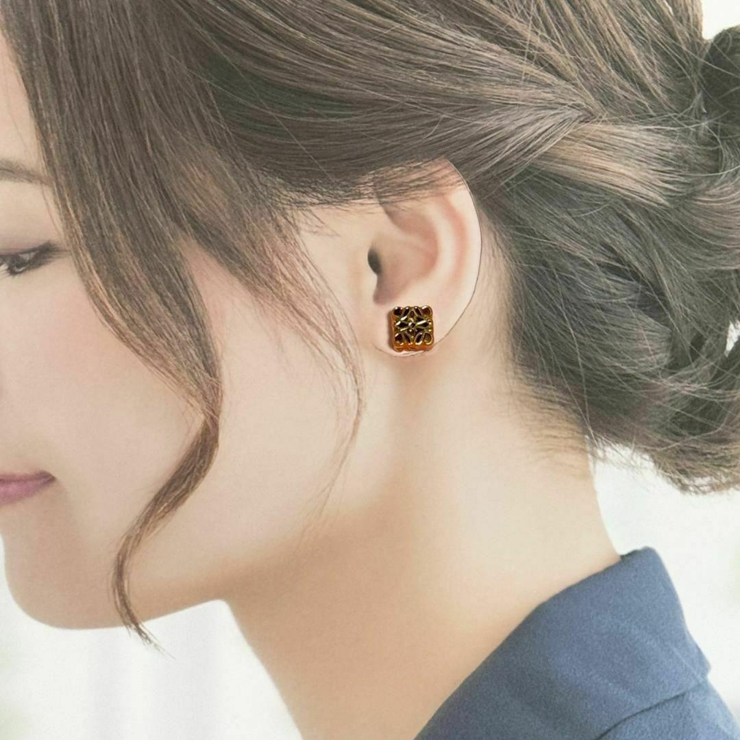 超レア美品！LOEWE ロエベ ピアス LOEWE】ロエベ スターラップ ピアス スターリングシルバー