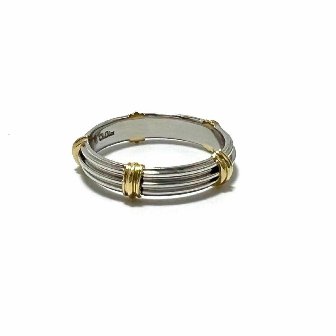 【21号】ディオール　メンズ　ロゴ　リング　指輪　 L 　エイジング仕上げ 21号】ディオール メンズ ロゴ リング 指輪 L エイジング仕上げ