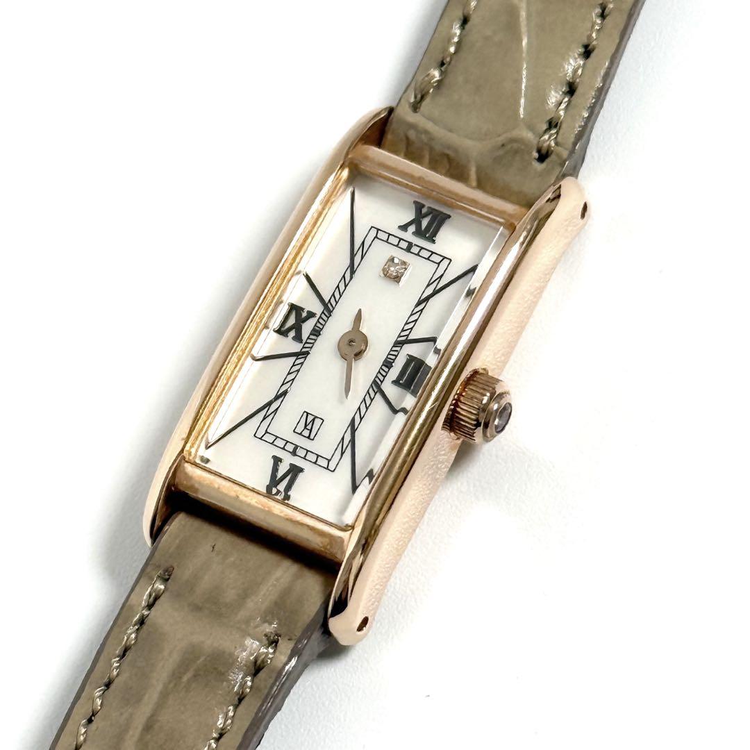 【希少】VENDOME AOYAMA ヴァンドーム青山 腕時計 レクタングル ATAQ0057SSDI 時計 革ベルト｜時計｜ヴァンドーム青山（Vendome Aoyama