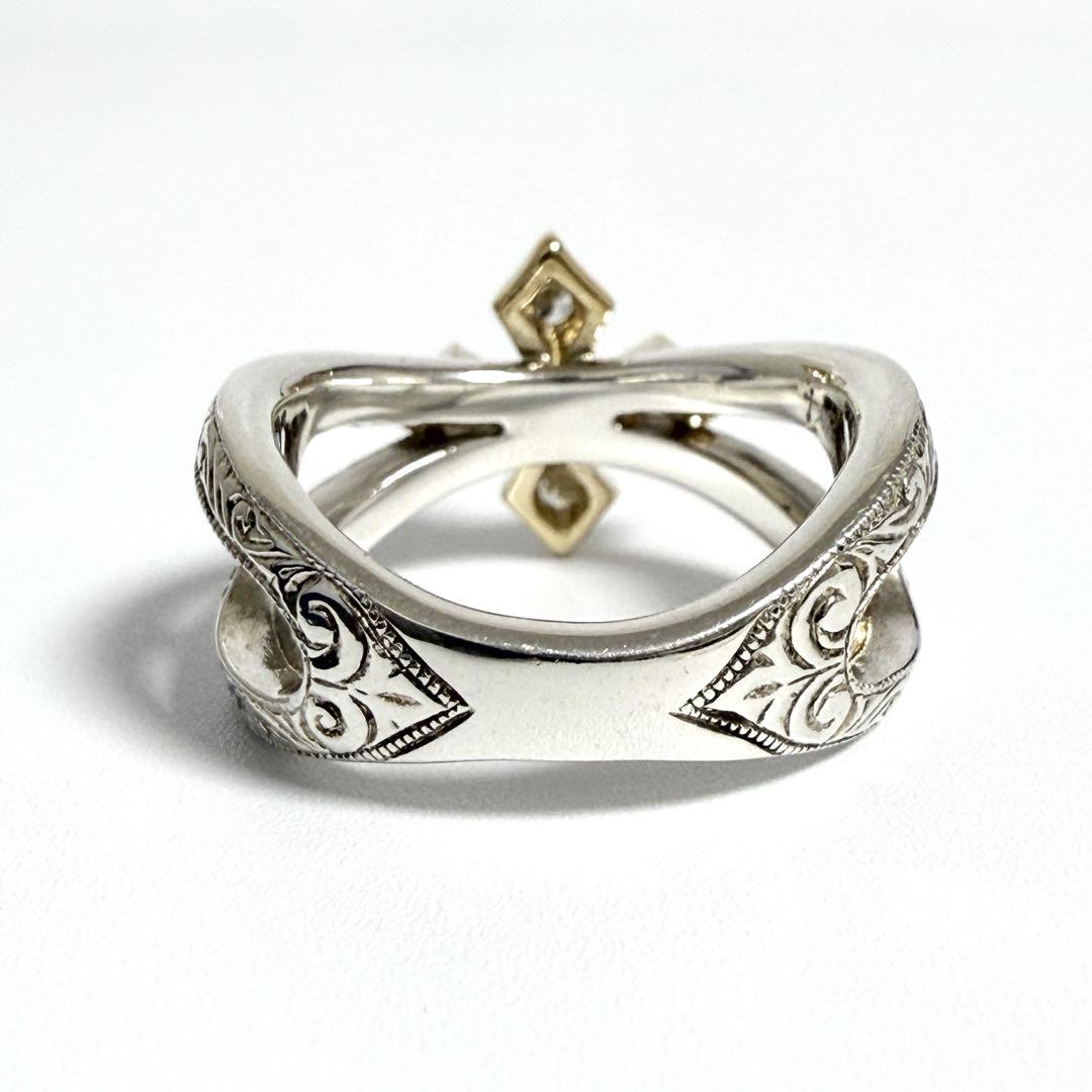 ローリーロドキン　18K✕SILVER リング Loree Rodkin ローリーロドキン リング キュービックジルコニア