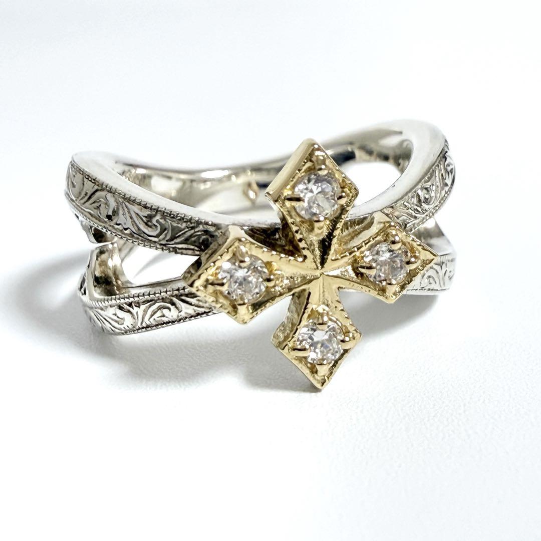 ローリーロドキン　18K✕SILVER リング INITIAL WRAP COLLECTION