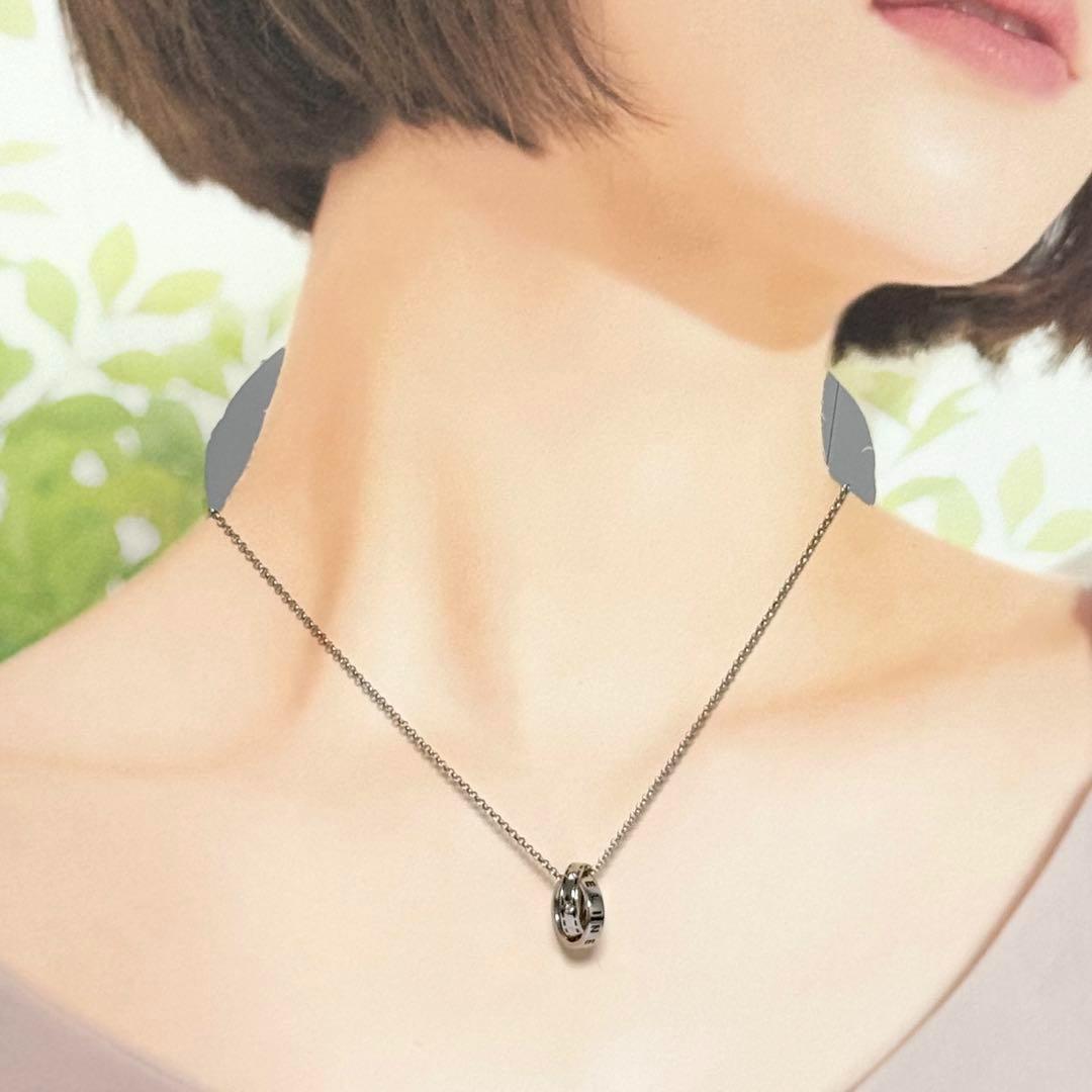 極美品 セリーヌ ネックレス エッフェル塔 サークル 刻印 45cm 極美品 セリーヌ ネックレス エッフェル塔 サークル 刻印 45cm