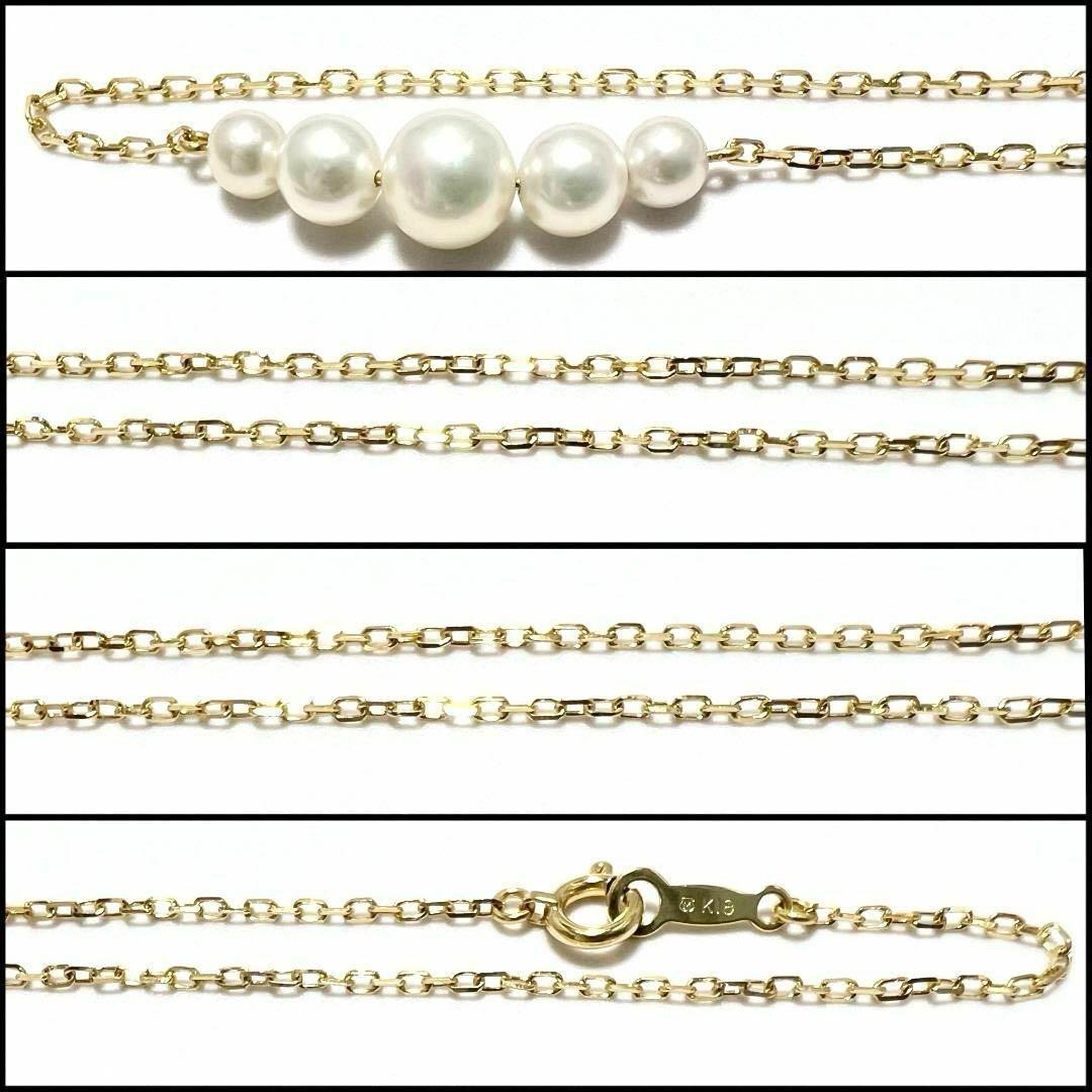 美品・箱付き　ミキモト　リボン　パールネックレス　あこや真珠　MS刻印 美品・箱付き ミキモト リボン パールネックレス あこや真珠 MS