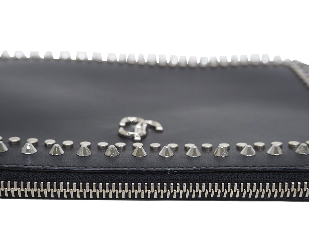JIMMY CHOO（ジミーチュウ） FARA JCロゴ クラッチバッグ ブラック