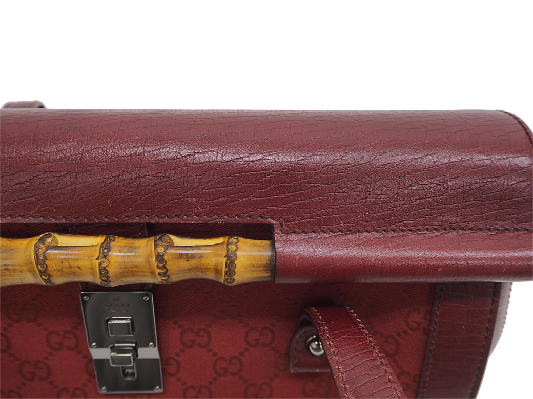 GG グッチ GUCCI バッグ 中古 レディース GGキャンバス バンブー