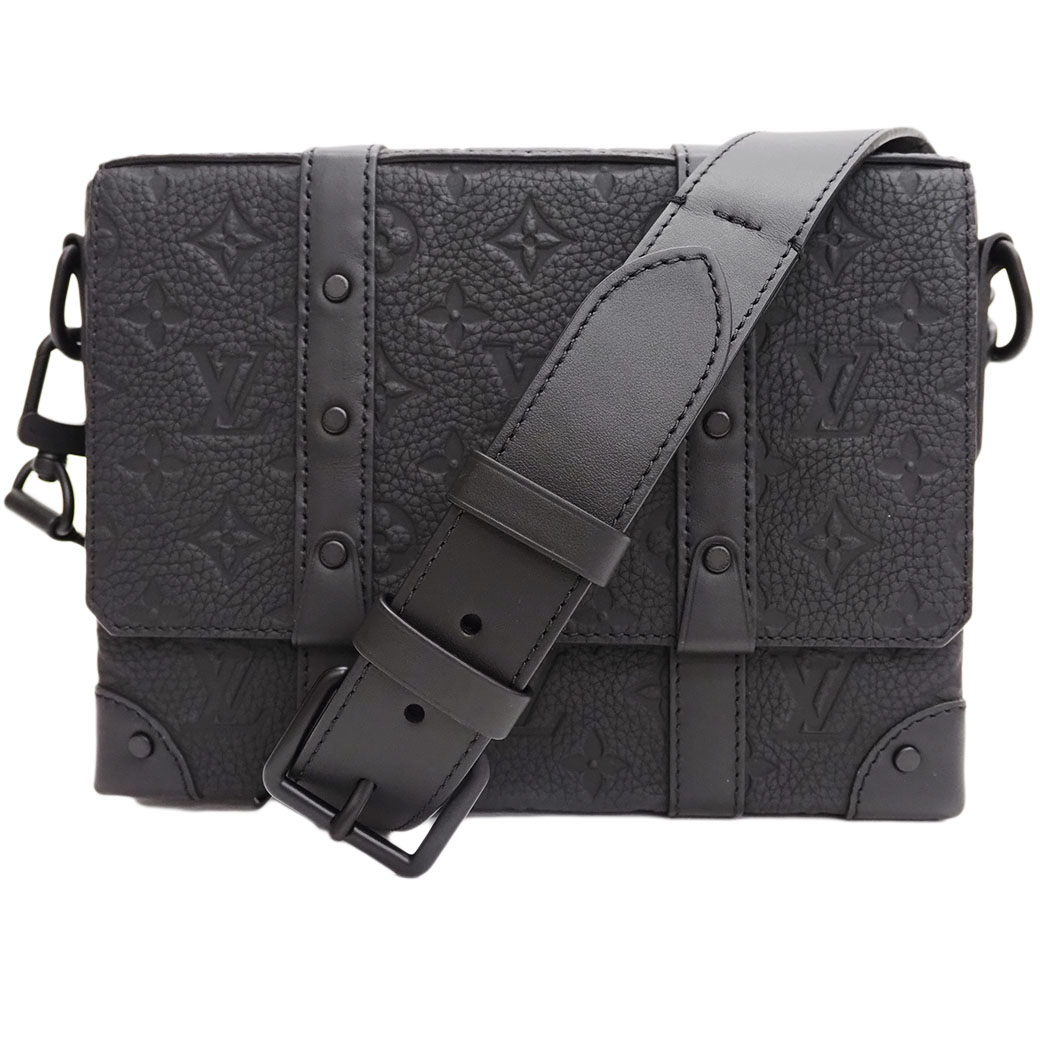 ルイヴィトン トランク メッセンジャーPM トリヨンモノグラム ショルダーバッグ ブラック M57726 メンズ LOUIS VUITTON 中古 :a1002034:UPRISE