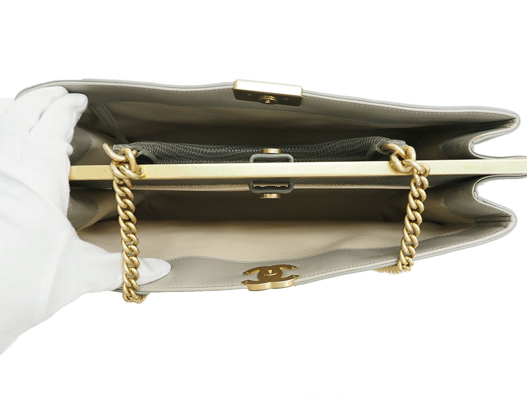 シャネル マトラッセ 2WAY トートバッグ リザード 31 RUE CAMBON