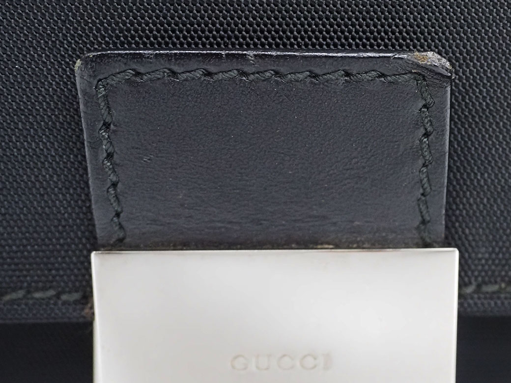 グッチ メンズ ブリーフケース GG キャンバス レザー 黒 A4　GUCCI ジャンボ GG ミディアム ブリーフケースブラック レザー | GUCCI公式